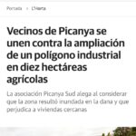 Las Provincias difunde las alegaciones de la Asociación vecinal Picanya Sud